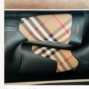 Burberry rain boots